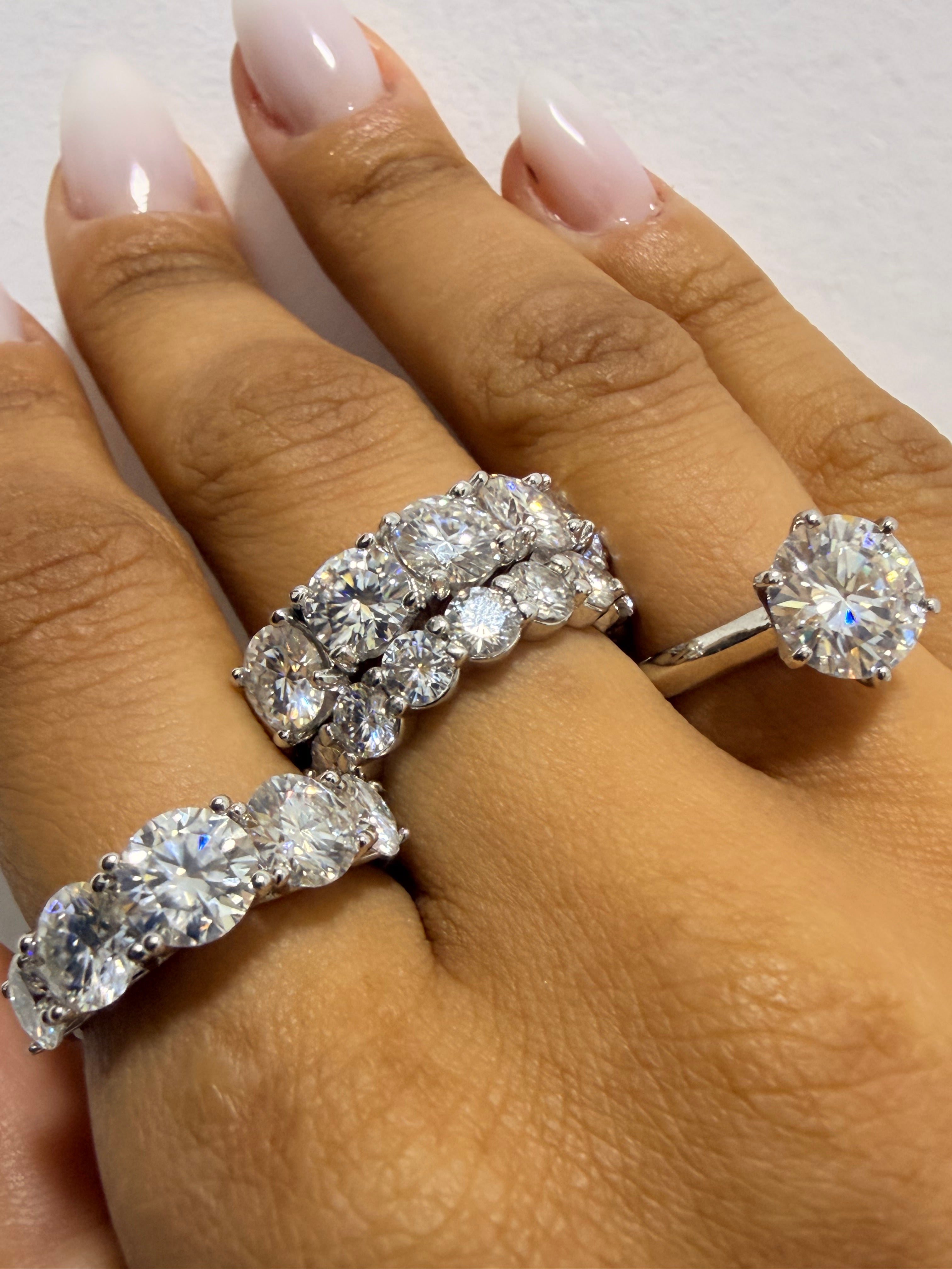 Anel Crown Moissanite