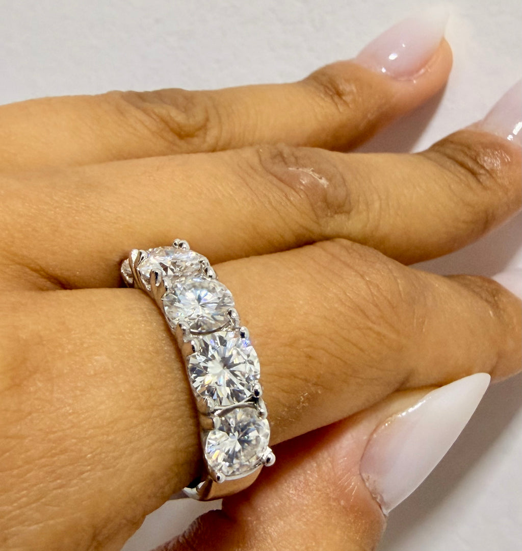 Anel Crown Moissanite