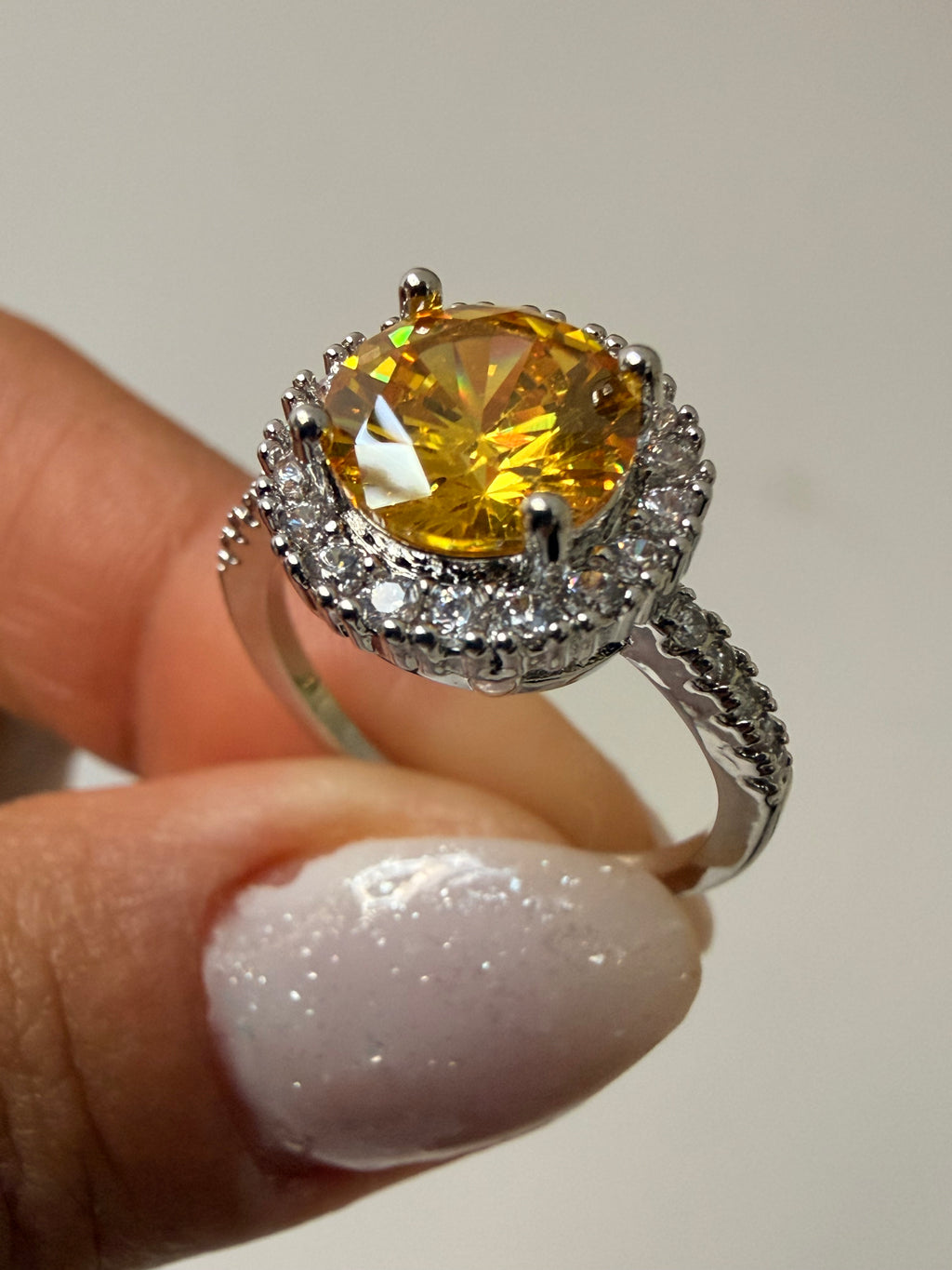 Anel Redondo Crystal