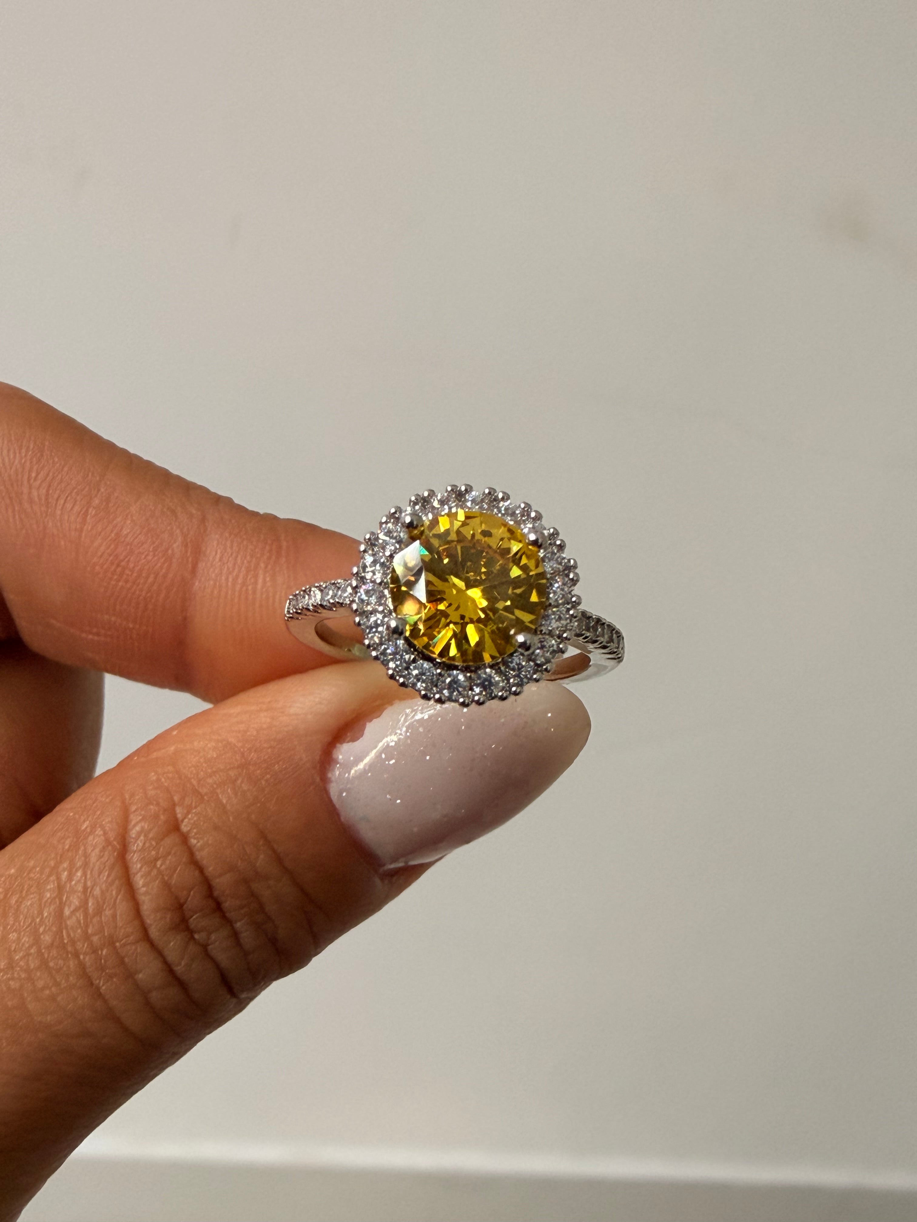 Anel Redondo Crystal