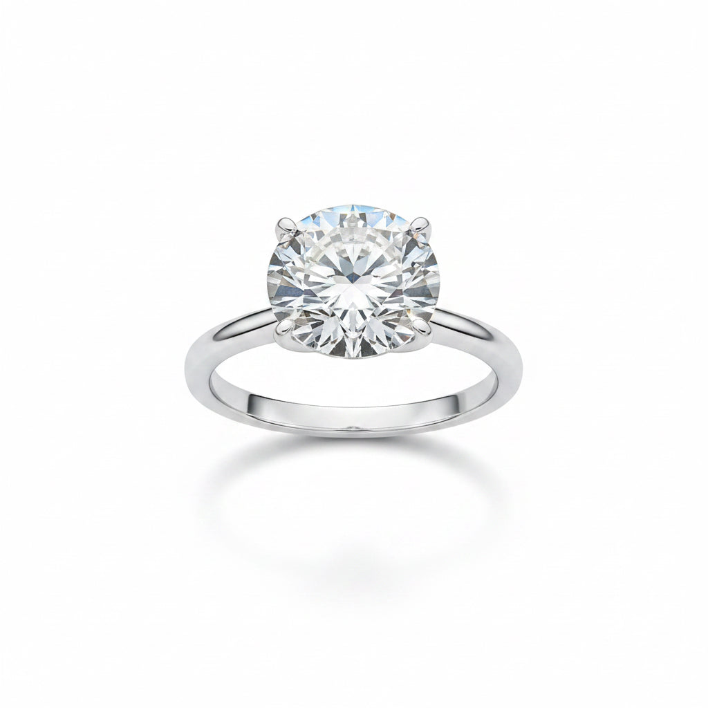Anel Solitário Infinity Moissanite