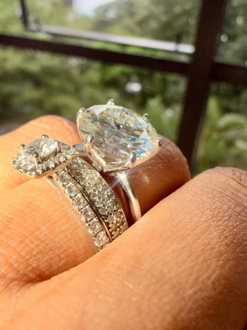 Anel Solitário Infinity Moissanite