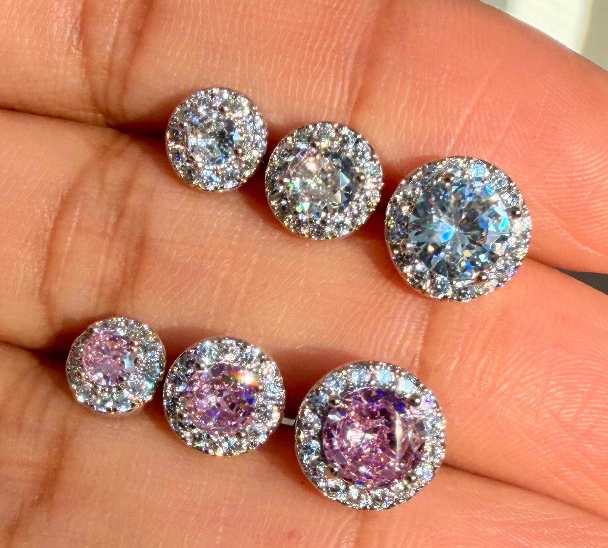 Conjunto em trio de zirconias