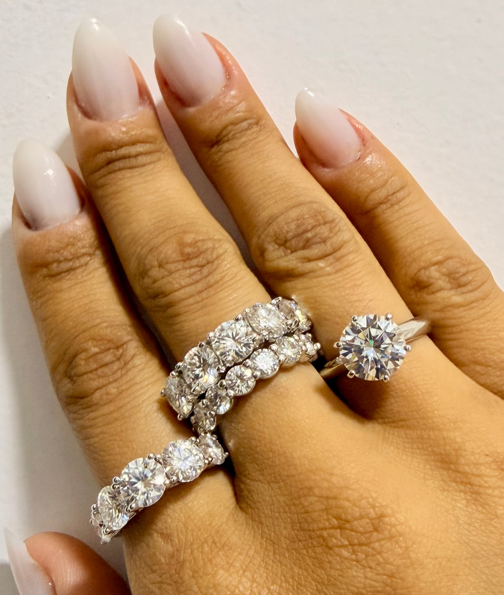 Anel Crown Moissanite