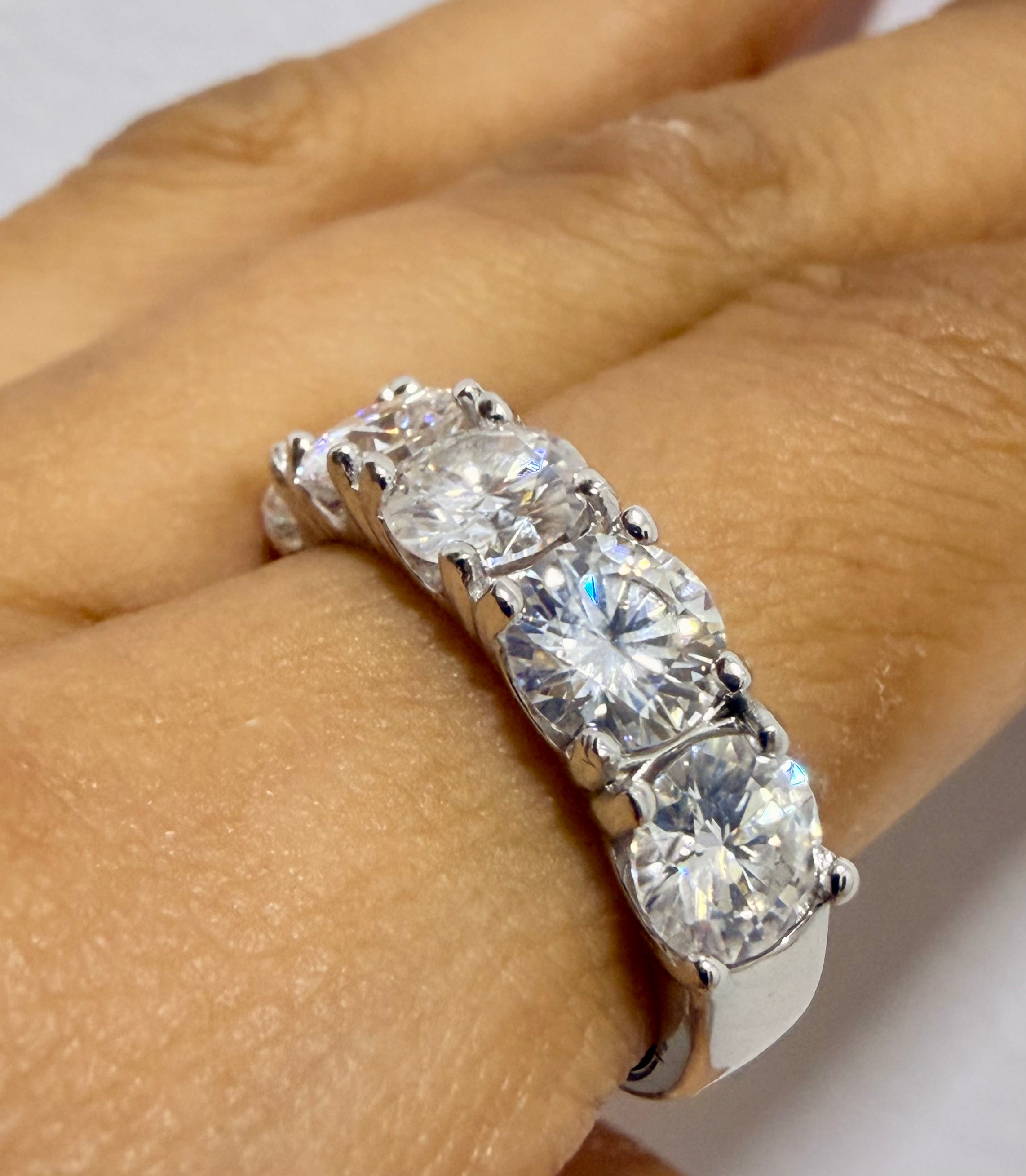 Anel Crown Moissanite