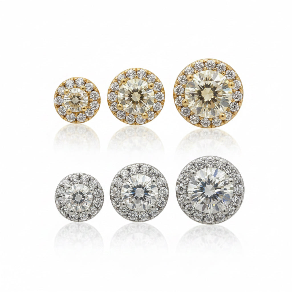 Conjunto em trio de zirconias