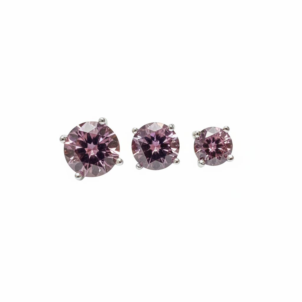 Brincos Ametista Roxo